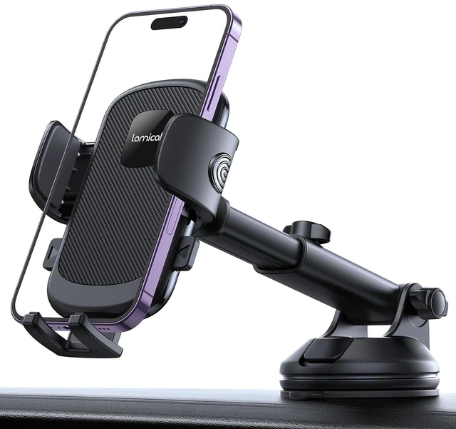 Main image of Car Phone Holder Military-Grade Suction Cup Dashboard Windshield