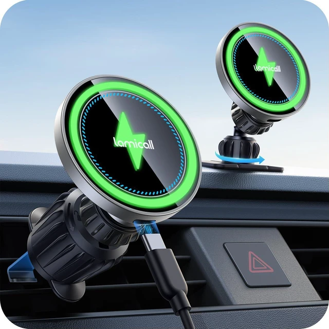 Main image of 15W for MagSafe Car Mount Charger Vent Dashboard 360° for iPhone
