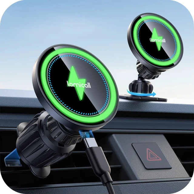 Main image of 15W for MagSafe Car Mount Charger Vent Dashboard 360° for iPhone
