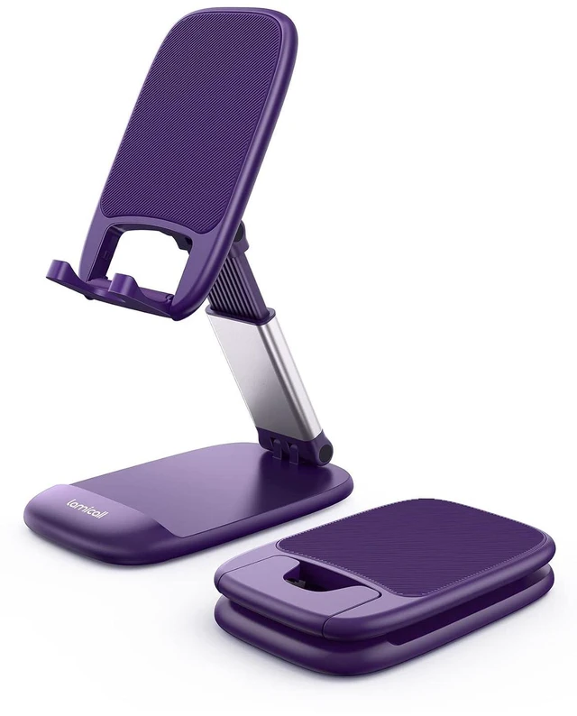 Main image of Purple Phone Holder for Desk - Dark Purple Cellphone Stand