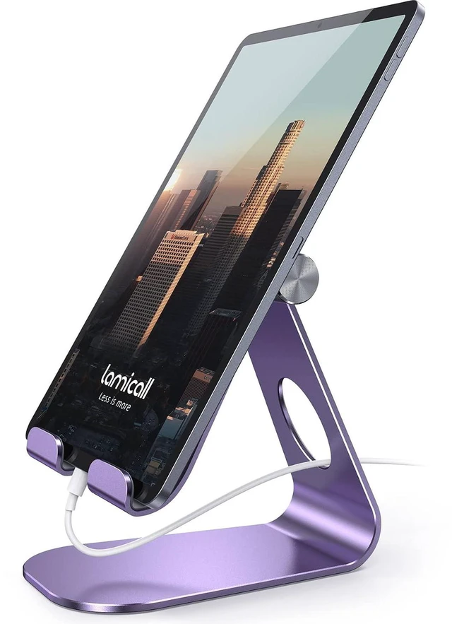 Main image of iPad Stand Adjustable Tablet Holder, Sturdy Aluminum, Multi-Angle