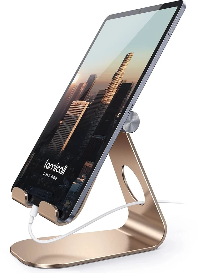 Main image of iPad Stand Adjustable Tablet Holder, Sturdy Aluminum, Multi-Angle