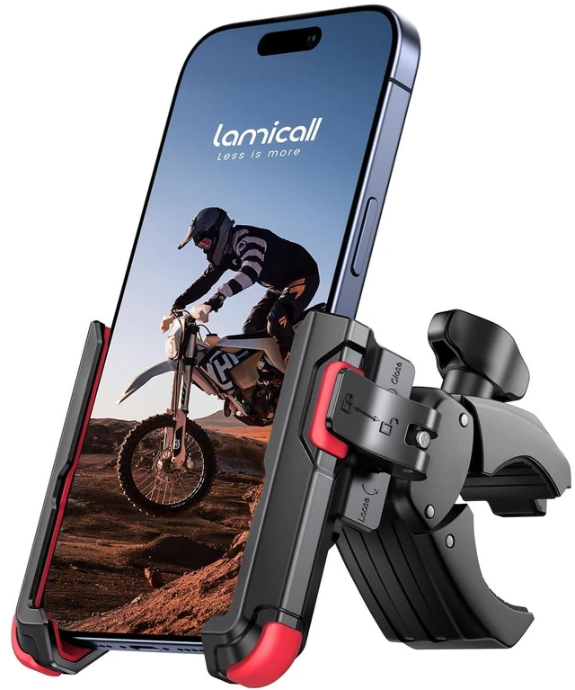 Main image of Motorcycle Bike Phone Mount, 1s Quick Release Bike Phone Holder