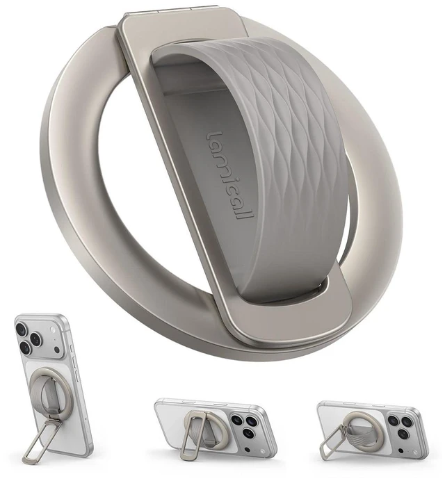 Main image of Magnetic Phone Grip Holder for MagSafe - Soft Silicone Finger Loop
