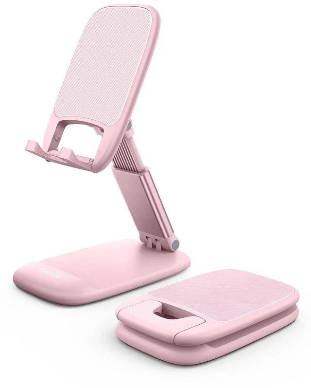 Main image of Pink Phone Holder, Desk Accessories - Rose Gold Office Holder