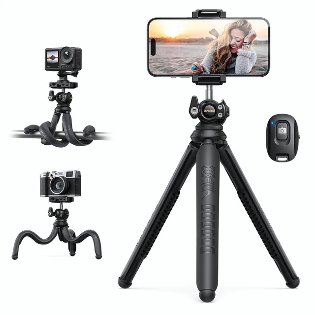 Main image of Tripod for iPhone with Wireless Remote 8-Strand Aluminum Core