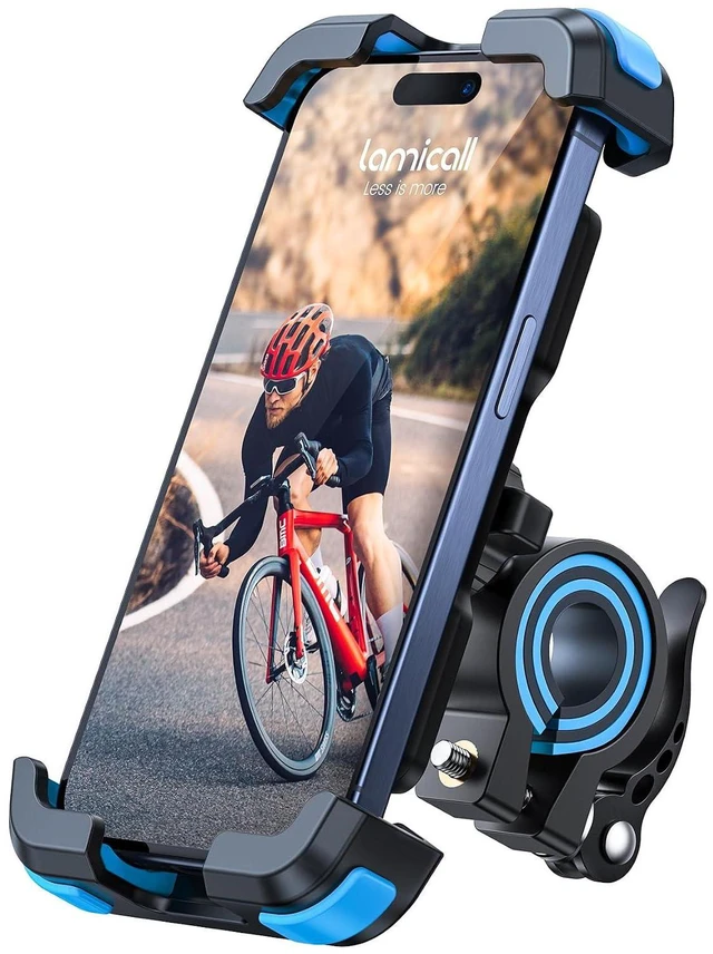 Main image of Bike Phone Mount Holder - Motorcycle Adjustable Clamp for 4.7-6.8" iPhone