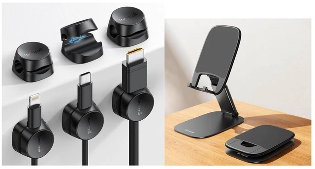 Main image of Cord Organizer & Ultra-Thin Phone Stand