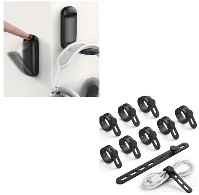 Main image of Headphone Stand, Silicone Cable Ties