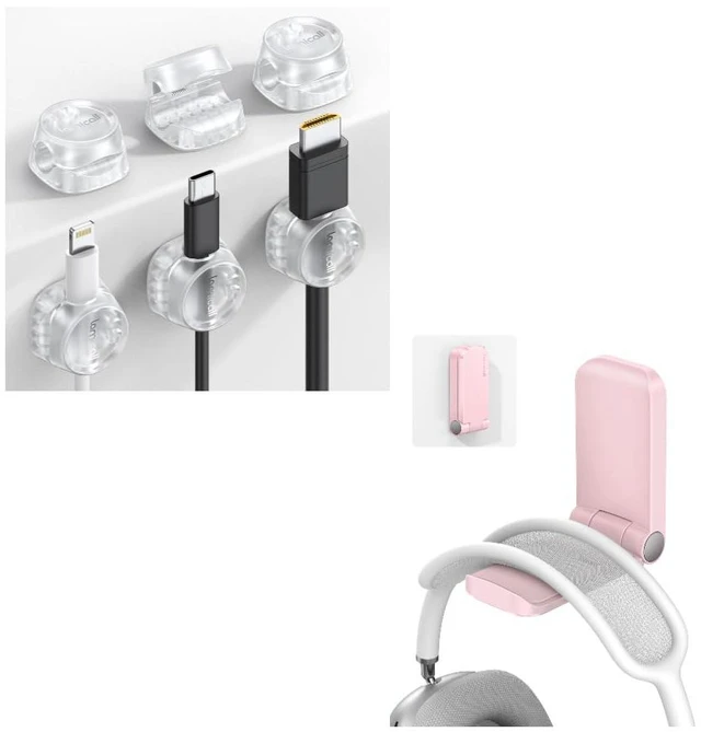 Main image of Cord Organizer + Headphone Holder