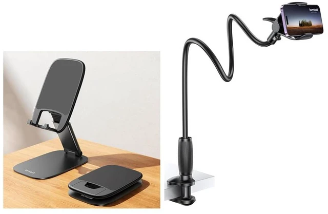 Main image of Ultra-Thin Cell Phone Stand & Gooseneck Phone Holder