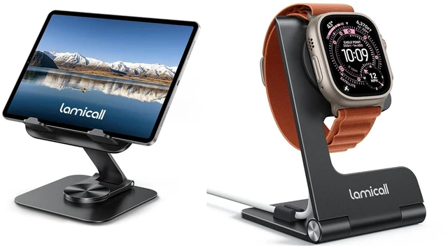 Main image of Foldable Apple Watch Stand + Tablet Stand