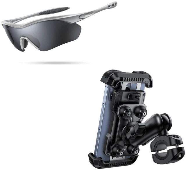 Main image of Motorcycle Phone Mount + Polarized Sports Sunglasses Men Women