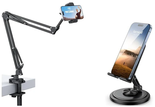 Main image of Phone Holder for Bed & 360° Rotation Cell Phone Stand