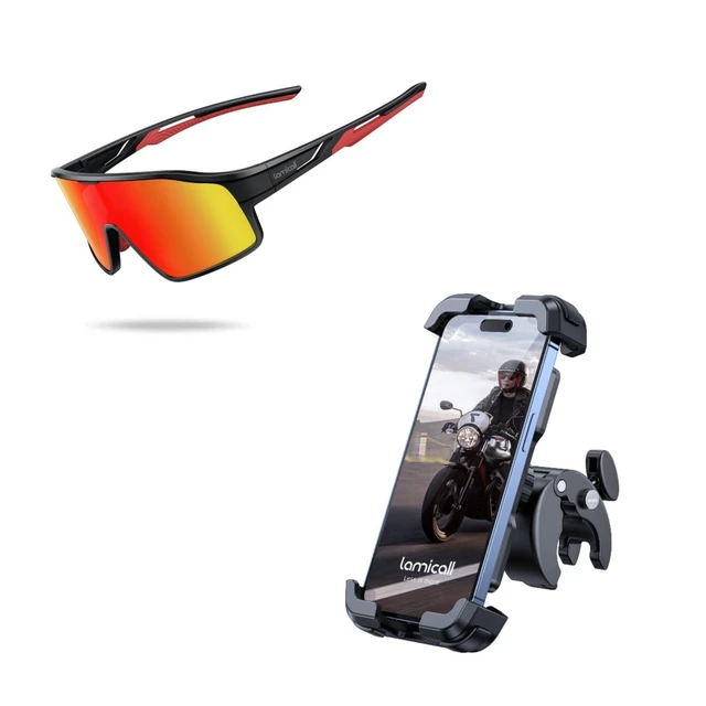Main image of Motorcycle Phone Mount + Kids Polarized Sport Sunglasses