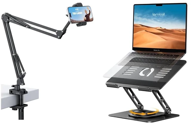 Main image of Phone Holder for Bed & Aluminum Laptop Stand for Desk