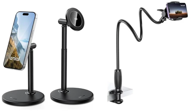Main image of Magnetic Phone Stand & Gooseneck Phone Holder for Bed