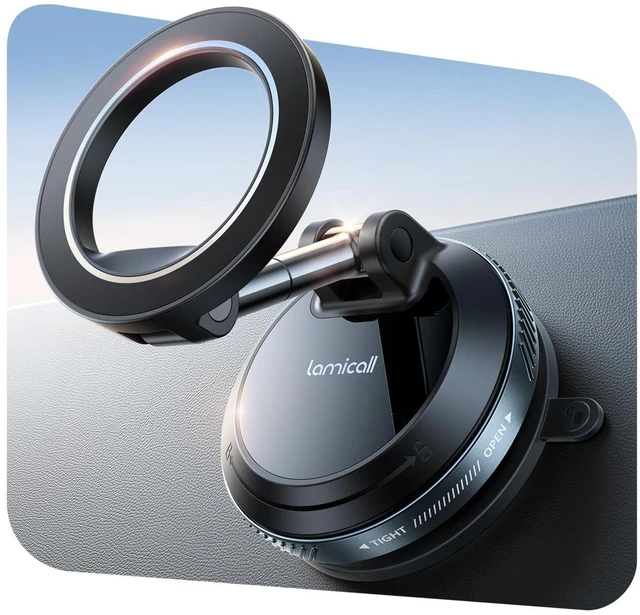 Main image of Car Phone Holder for Magsafe Dashboard Windshield Nano Gel Vacuum