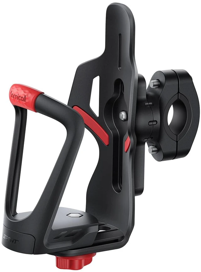 Main image of Bike Water Bottle Holder with Tracker Storage, Bicycle Drink Cage