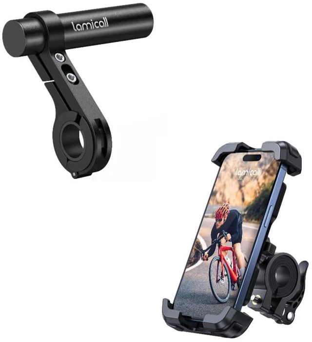 Main image of Bike Phone Holder + Bike Handlebar Extender