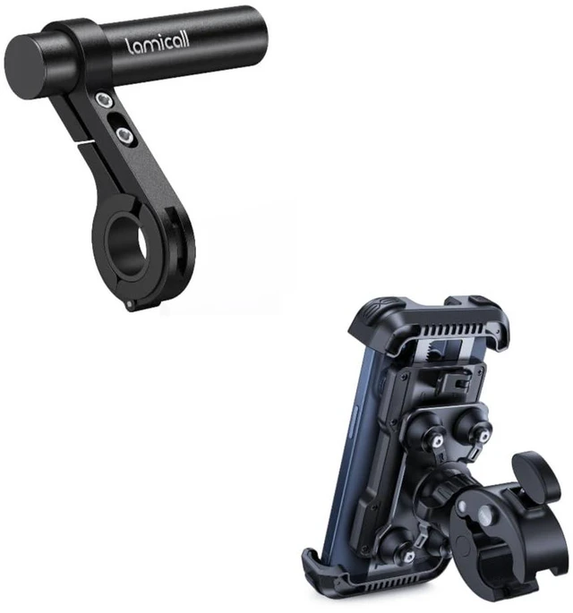 Main image of Motorcycle Phone Mount + Bicycle Handlebar Extender