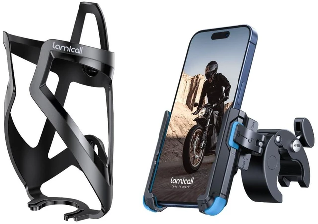 Main image of Motorcycle Phone Mount + Bike Water Bottle Holder