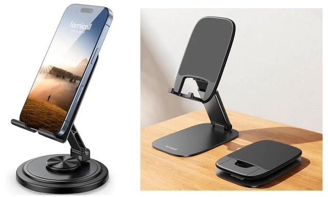 Main image of 360° Rotation Cell Phone Stand Ultra-Thin Cell Phone Stand for Desk
