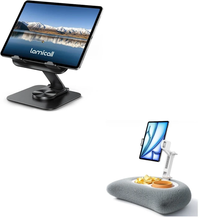 Main image of Adjustable iPad Stand for Desk and Tablet Pillow Stand