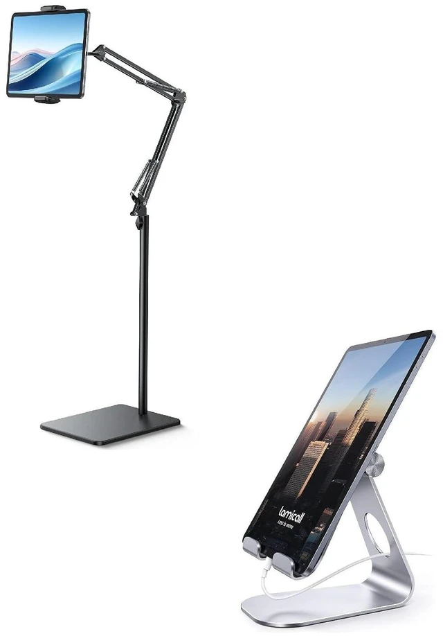 Main image of Floor Tablet Stand Phone Holder and Tablet Stand