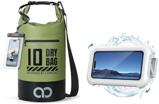 Main image of Dry Bag Waterproof Backpack & Shower Phone Holder Waterproof
