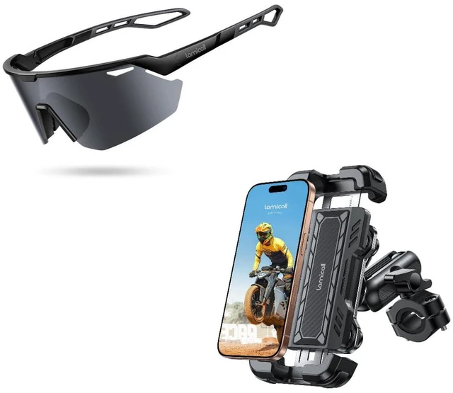 Main image of Motorcycle Phone Mount + Polarized Sports Sunglasses