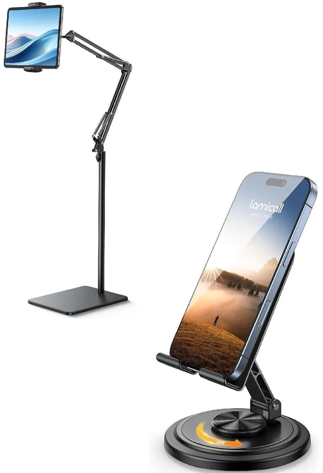 Main image of Floor Tablet Stand Phone Holder and Cell Phone Stand for Desk