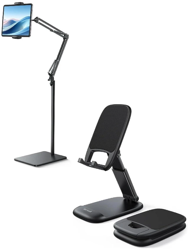 Main image of Floor Tablet Stand Phone Holder and Cell Phone Stand for Desk