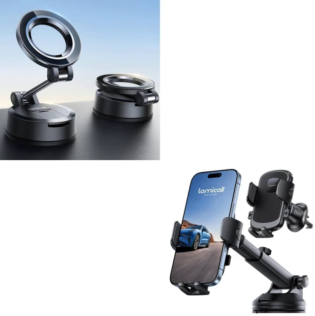Main image of Strongest Suction Phone Mount for Car + 3-in-1 Car Phone Holder Mount