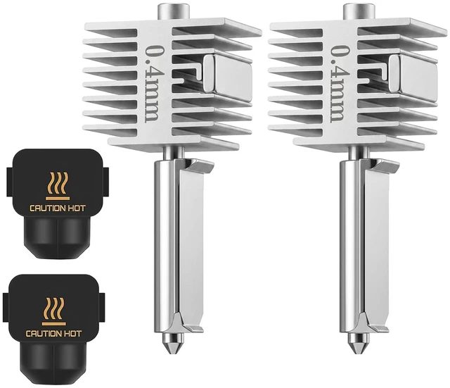 Main image of Upgrade A1/A1 Mini/A2L Hotend 0.4mm Hardened Steel Nozzle 2pcs