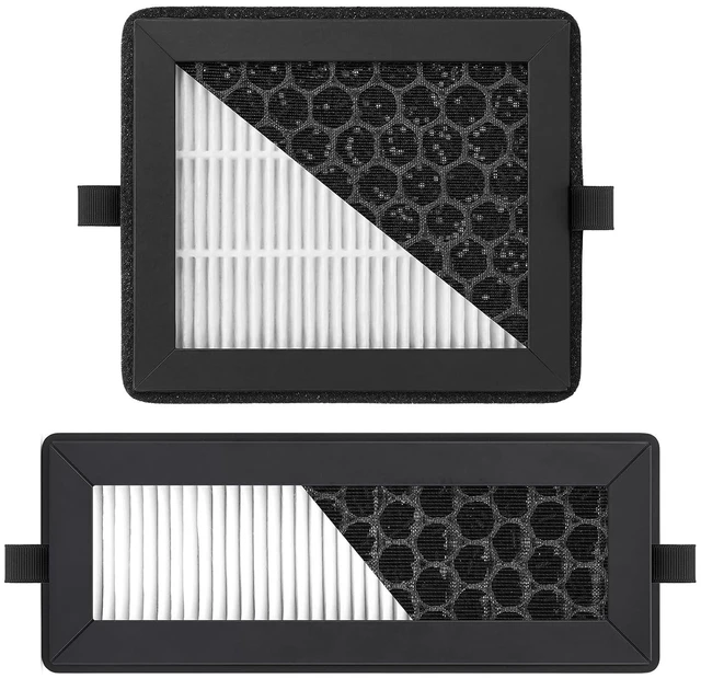 Main image of 2PCS X2D/P2S HEPA 13 Activated Carbon Air Filter, Dual Layer Exhaust and Chamber Filter, Enhanced Filtration Filtration for Bambu Lab X2D/P2S 3D Printers, Helps Reduces of Odors and Fine Particles