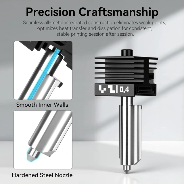 Alt view image 2 of 7 - Hardened Steel Nozzle for Bambu Lab A1/A1 Mini/P2S/X2D/A2L/H2D/H2S/H2C