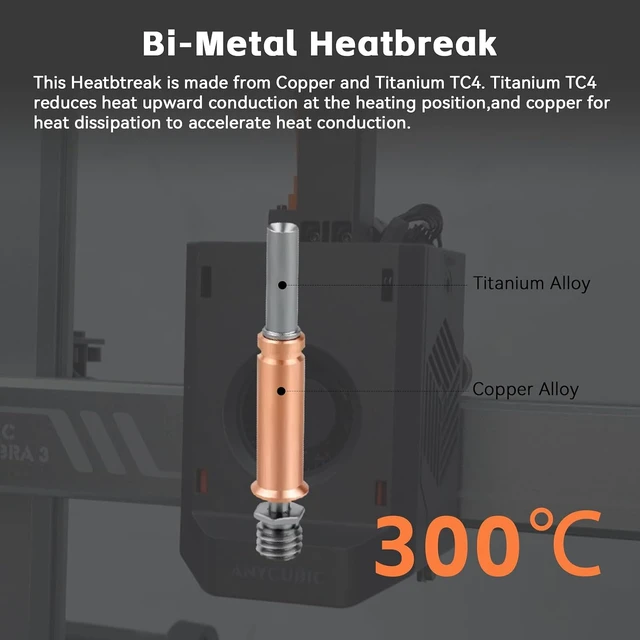 Alt view image 6 of 7 - 2PCS Kobra 3/Kobra 3 V2 Combo Hotend 3D Printer All Metal Extruder Hot End