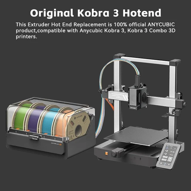 Alt view image 3 of 7 - 2PCS Kobra 3/Kobra 3 V2 Combo Hotend 3D Printer All Metal Extruder Hot End