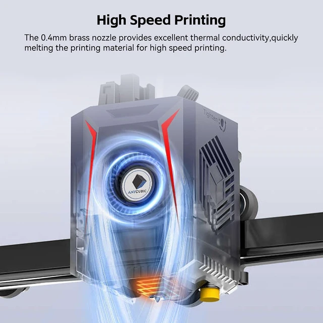 Alt view image 4 of 7 - 2PCS Original Kobra 2 Hotend, Extruder Hot End Replacement with 0.4mm Brass Nozzle and Silicone Sock for Kobra 2,Kobra 2 Plus,Kobra 2 Max,Kobra 2 Pro,Kobra 2 Neo -Support High Speed Printing