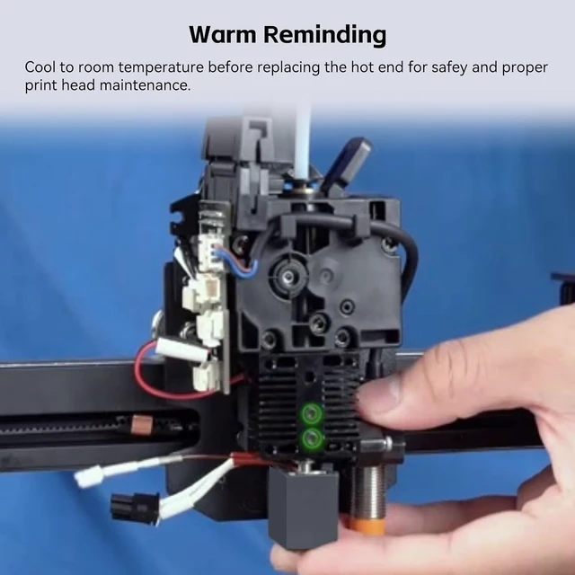 Alt view image 6 of 7 - 2PCS Original Kobra 2 Hotend, Extruder Hot End Replacement with 0.4mm Brass Nozzle and Silicone Sock for Kobra 2,Kobra 2 Plus,Kobra 2 Max,Kobra 2 Pro,Kobra 2 Neo -Support High Speed Printing