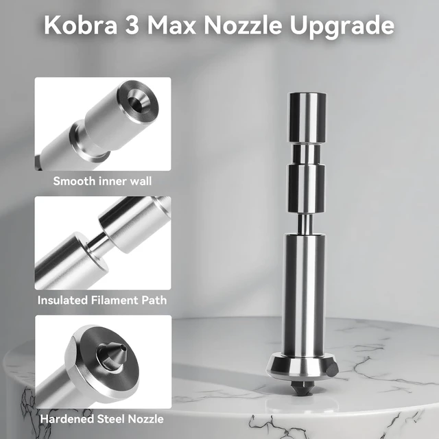 Alt view image 2 of 7 - 3PCS Kobra 3 Max Combo Hardened Steel Nozzle 0.4mm