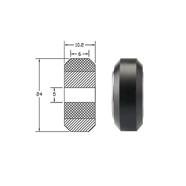Alt view image 6 of 7 - Ender 3 Wheels 3D Printer POM Pulley 625zz Linear Bearing for Ender 3 V2/Neo,Ender 3 S1,Ender 5,CR6 SE,CR10 Smart Pro,CR10S Pro V2,Kobra,Vyper,Chiron,Neptune,Aquila Serie,Tevo Tarantula-10Pcs