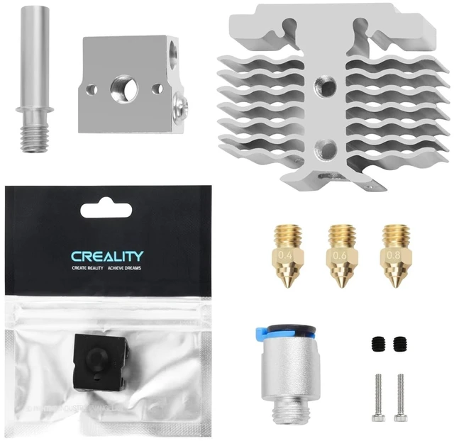 Main image of CREALITY Ender 3 V2 Neo Hotend Part Assembled Hot End Replacement with 0.4/0.6/0.8mm Nozzles & Silicone Sock for Ender 3 Neo,Ender 3 V2 Neo,Ender 3 Max Neo(Heating Rod and Thermistor Excluded)