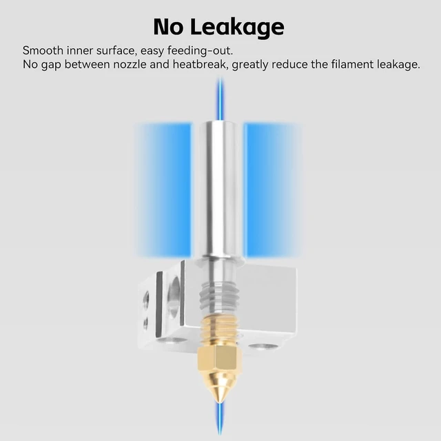 Alt view image 3 of 7 - CREALITY Ender 3 V2 Neo Hotend Part Assembled Hot End Replacement with 0.4/0.6/0.8mm Nozzles & Silicone Sock for Ender 3 Neo,Ender 3 V2 Neo,Ender 3 Max Neo(Heating Rod and Thermistor Excluded)