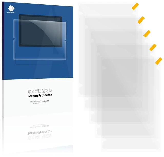 Main image of ANYCUBIC Photon Mono 7/Pro 3D Printer Screen Protector,Protective Film 5Pcs Compatible with UV Resin 3D Printers-Thickness 0.1mm-ONLY for Photon Mono 7 and Photon Mono 7 Pro 3D Printers-NEW Size 222*1