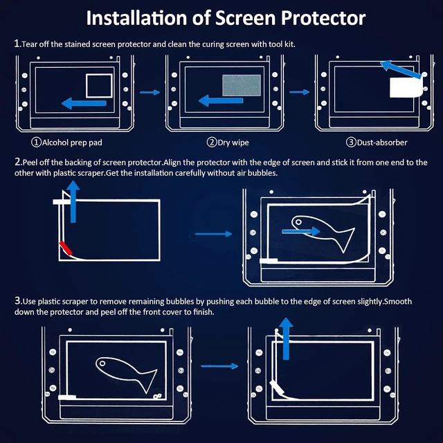 Alt view image 7 of 7 - Photon MONO M5s 3D Printer Screen Protector,Original Protective Film 5Pcs for 10.1 inch LCD SLA UV Resin 3D Printer-Thickness 0.1mm-ONLY for Photon MONO M5s&M5s Pro NOT for Photon MONO M5