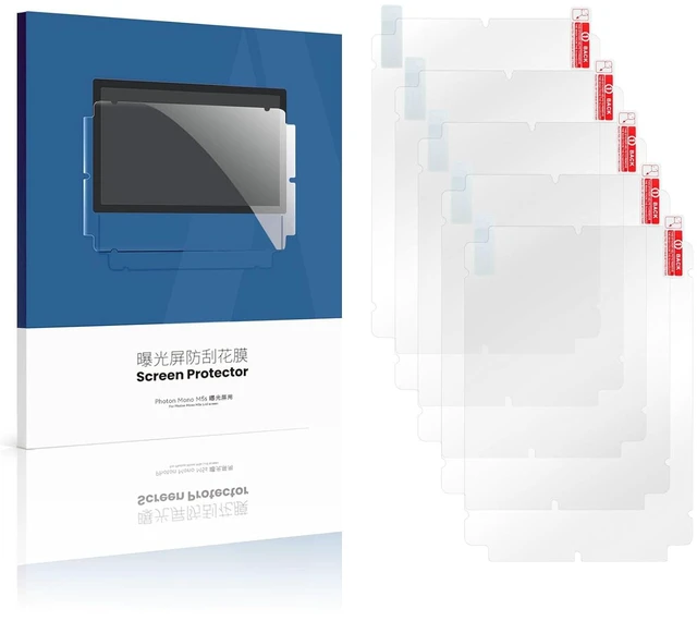 Main image of Photon MONO M5s 3D Printer Screen Protector,Original Protective Film 5Pcs for 10.1 inch LCD SLA UV Resin 3D Printer-Thickness 0.1mm-ONLY for Photon MONO M5s&M5s Pro NOT for Photon MONO M5