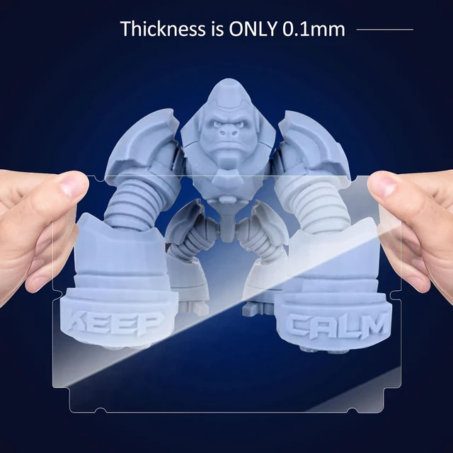 Alt view image 4 of 7 - Photon MONO M5s 3D Printer Screen Protector,Original Protective Film 5Pcs for 10.1 inch LCD SLA UV Resin 3D Printer-Thickness 0.1mm-ONLY for Photon MONO M5s&M5s Pro NOT for Photon MONO M5