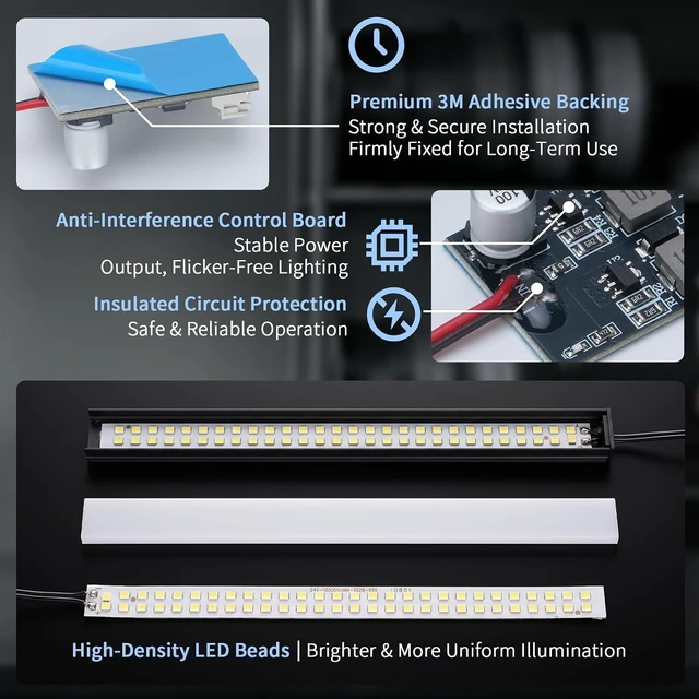 Alt view image 7 of 7 - AD5X Light Kit, 56 LEDs Ultra-Thin Magnetic Light Strip for Flashforge AD5X